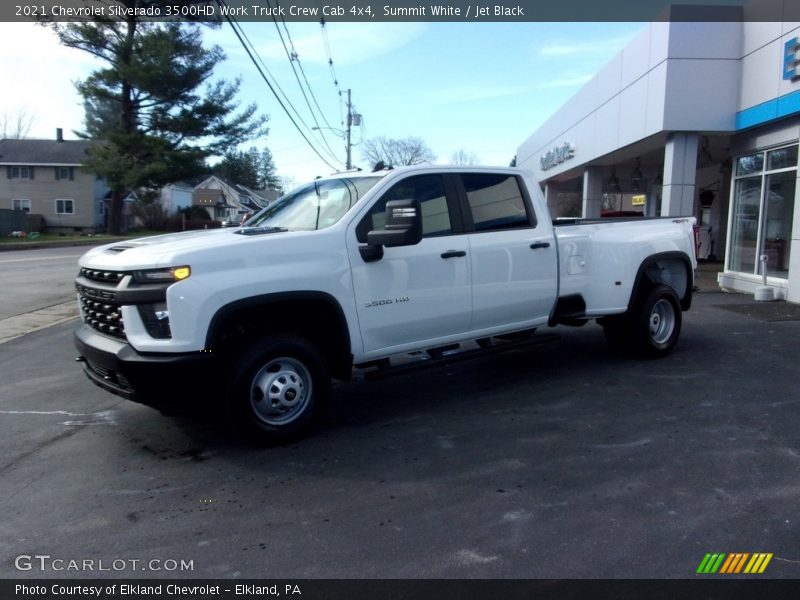 Summit White / Jet Black 2021 Chevrolet Silverado 3500HD Work Truck Crew Cab 4x4