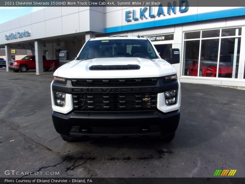 Summit White / Jet Black 2021 Chevrolet Silverado 3500HD Work Truck Crew Cab 4x4