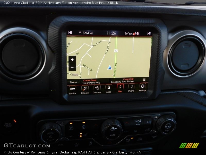 Hydro Blue Pearl / Black 2021 Jeep Gladiator 80th Anniversary Edition 4x4