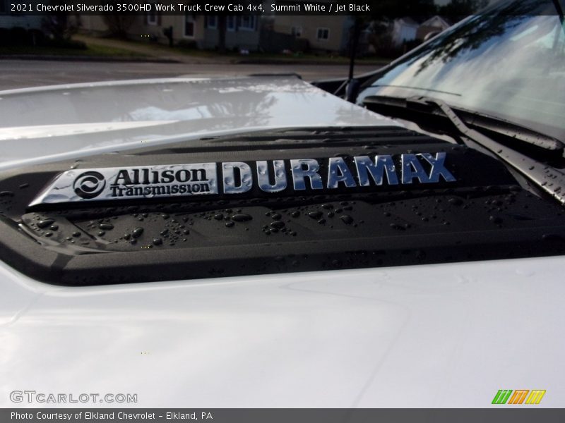 Summit White / Jet Black 2021 Chevrolet Silverado 3500HD Work Truck Crew Cab 4x4