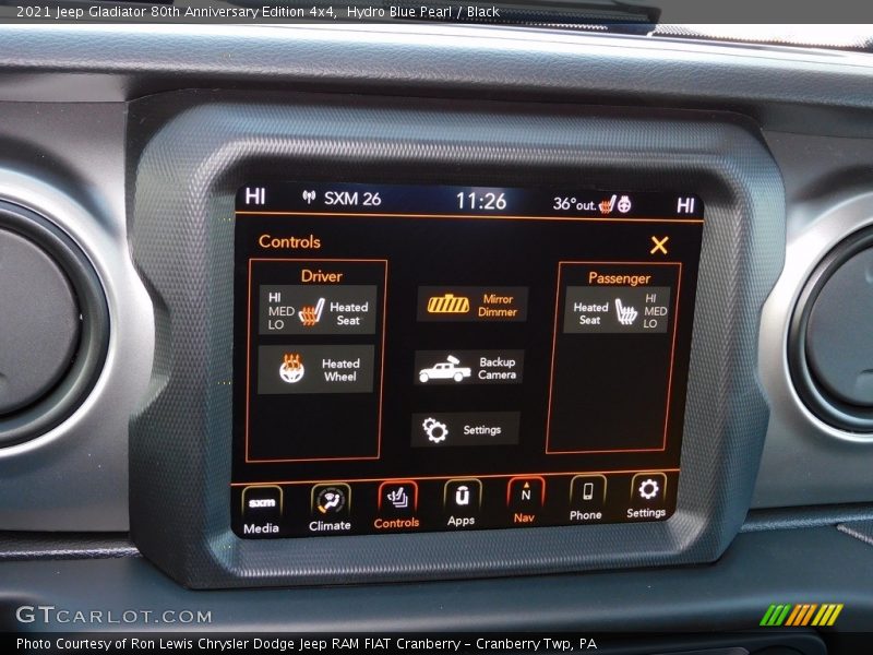 Hydro Blue Pearl / Black 2021 Jeep Gladiator 80th Anniversary Edition 4x4