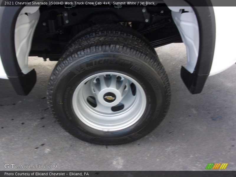 Summit White / Jet Black 2021 Chevrolet Silverado 3500HD Work Truck Crew Cab 4x4