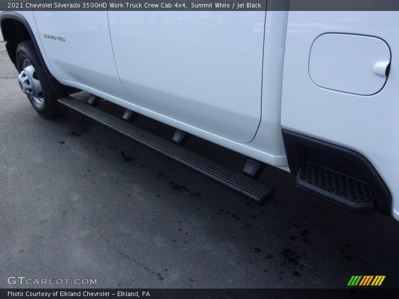 Summit White / Jet Black 2021 Chevrolet Silverado 3500HD Work Truck Crew Cab 4x4