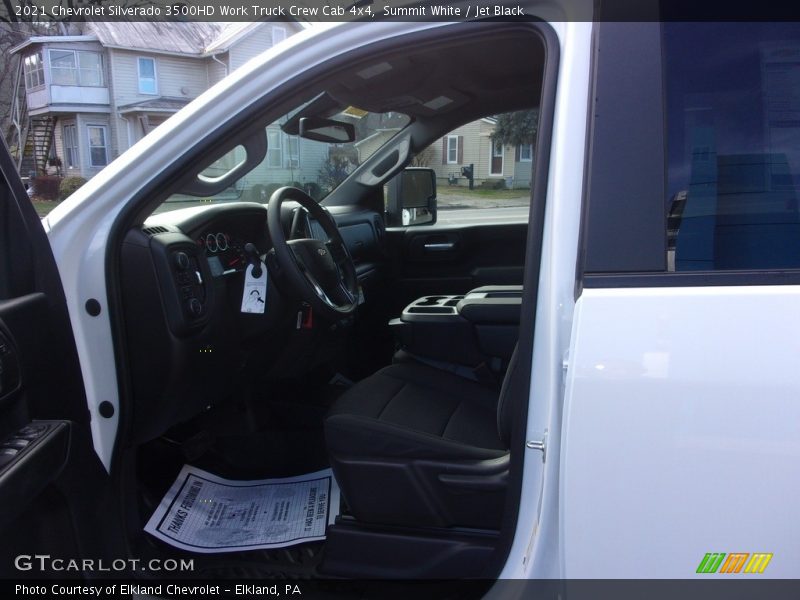 Summit White / Jet Black 2021 Chevrolet Silverado 3500HD Work Truck Crew Cab 4x4