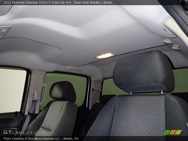 Sheer Silver Metallic / Ebony 2011 Chevrolet Silverado 1500 LT Crew Cab 4x4