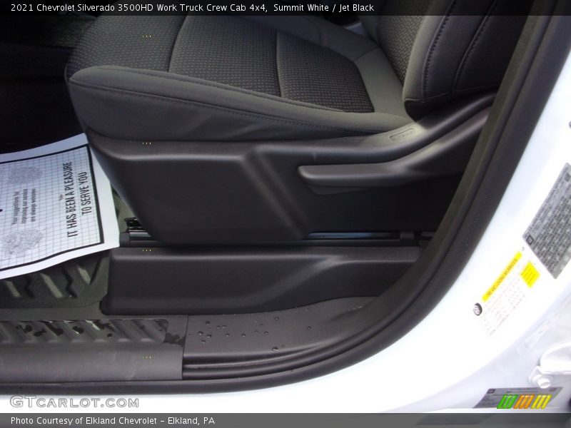 Summit White / Jet Black 2021 Chevrolet Silverado 3500HD Work Truck Crew Cab 4x4