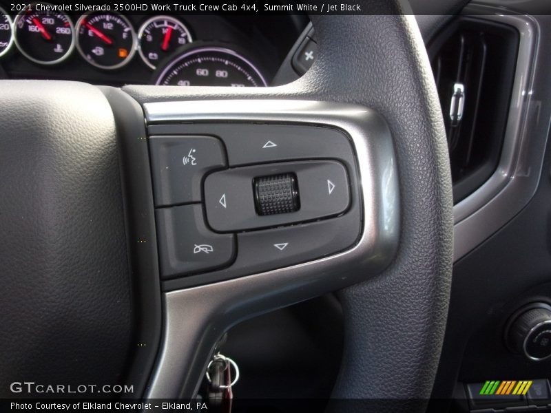 Summit White / Jet Black 2021 Chevrolet Silverado 3500HD Work Truck Crew Cab 4x4
