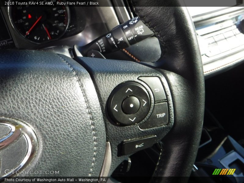 Ruby Flare Pearl / Black 2018 Toyota RAV4 SE AWD