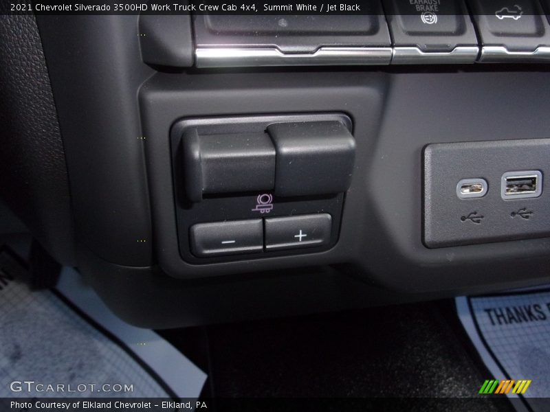 Summit White / Jet Black 2021 Chevrolet Silverado 3500HD Work Truck Crew Cab 4x4