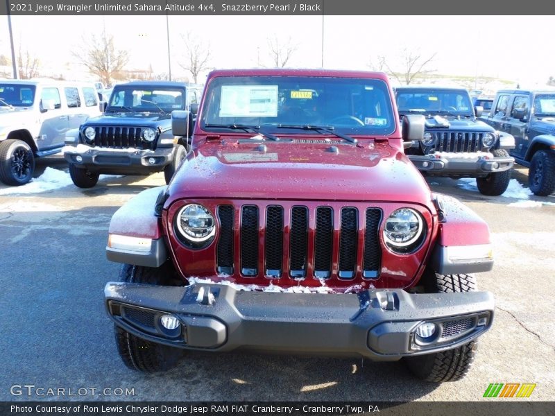 Snazzberry Pearl / Black 2021 Jeep Wrangler Unlimited Sahara Altitude 4x4