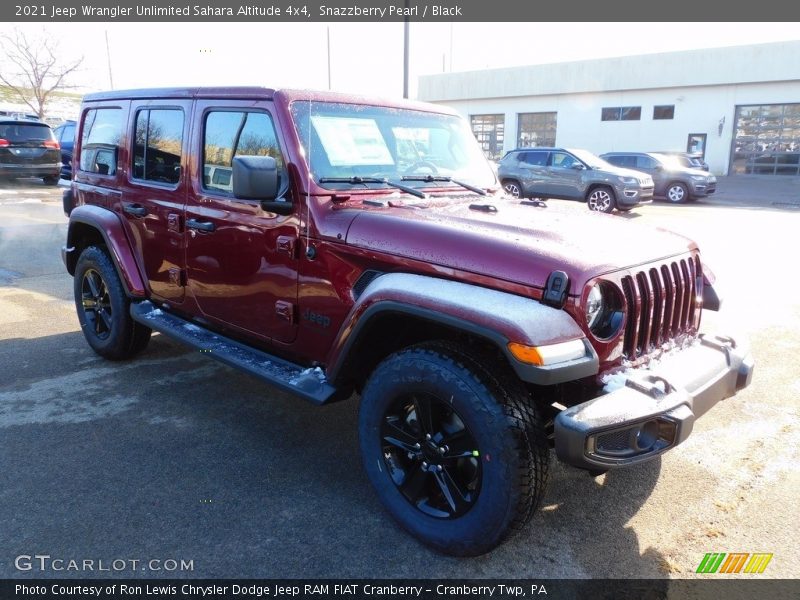 Snazzberry Pearl / Black 2021 Jeep Wrangler Unlimited Sahara Altitude 4x4