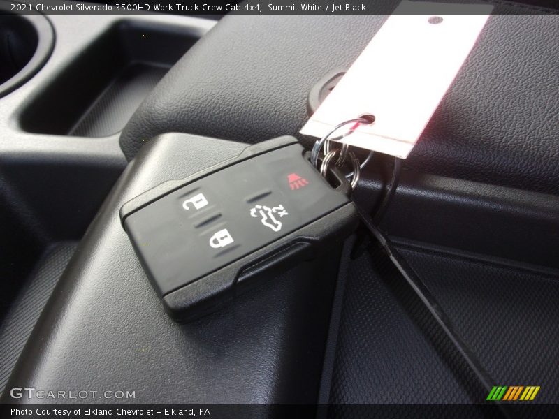 Summit White / Jet Black 2021 Chevrolet Silverado 3500HD Work Truck Crew Cab 4x4