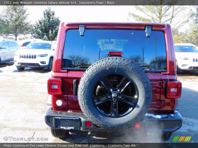 Snazzberry Pearl / Black 2021 Jeep Wrangler Unlimited Sahara Altitude 4x4