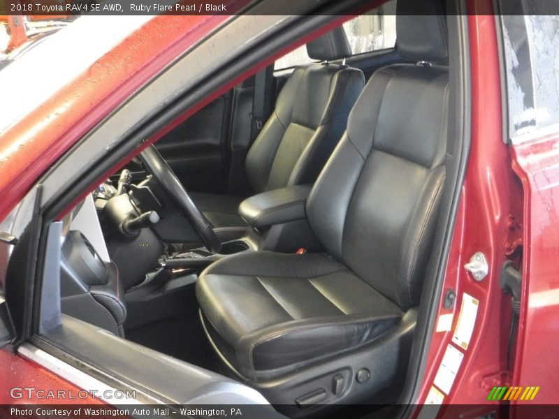 Ruby Flare Pearl / Black 2018 Toyota RAV4 SE AWD