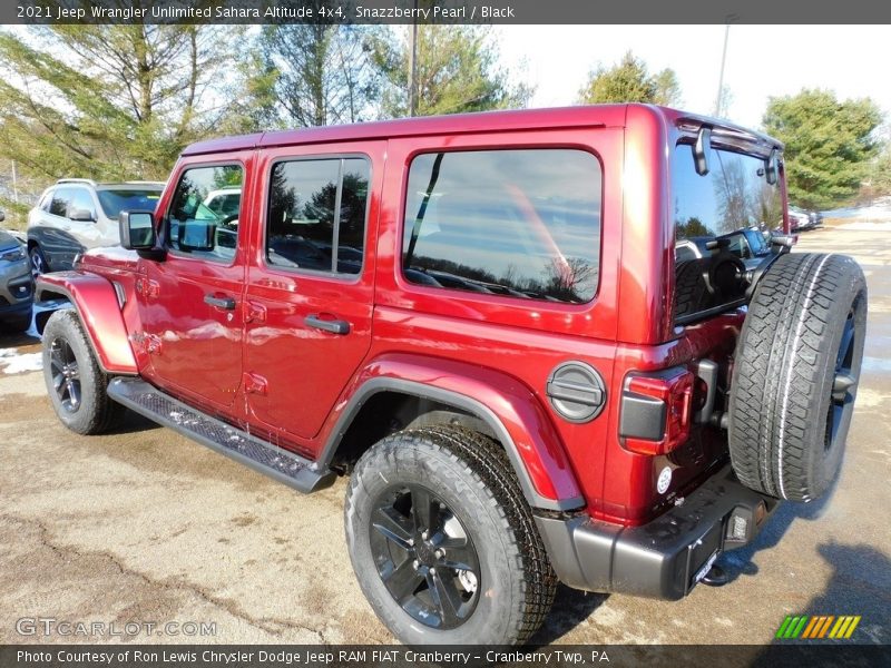 Snazzberry Pearl / Black 2021 Jeep Wrangler Unlimited Sahara Altitude 4x4