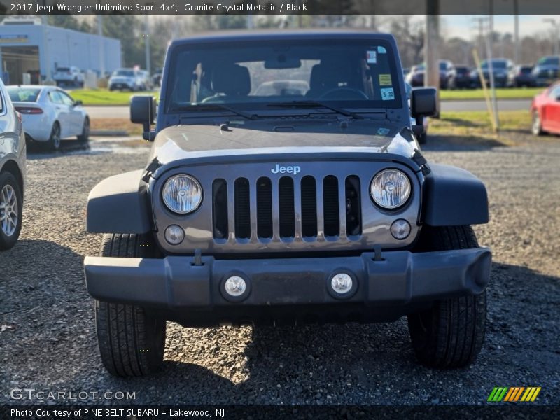 Granite Crystal Metallic / Black 2017 Jeep Wrangler Unlimited Sport 4x4