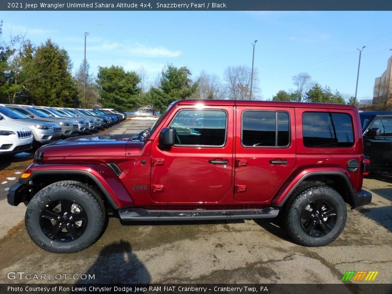 Snazzberry Pearl / Black 2021 Jeep Wrangler Unlimited Sahara Altitude 4x4