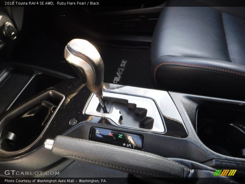 Ruby Flare Pearl / Black 2018 Toyota RAV4 SE AWD