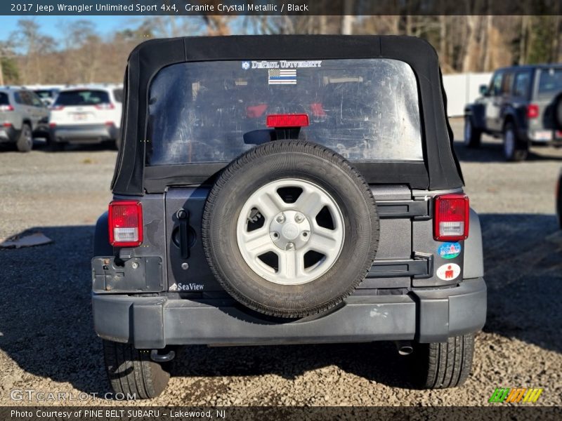 Granite Crystal Metallic / Black 2017 Jeep Wrangler Unlimited Sport 4x4