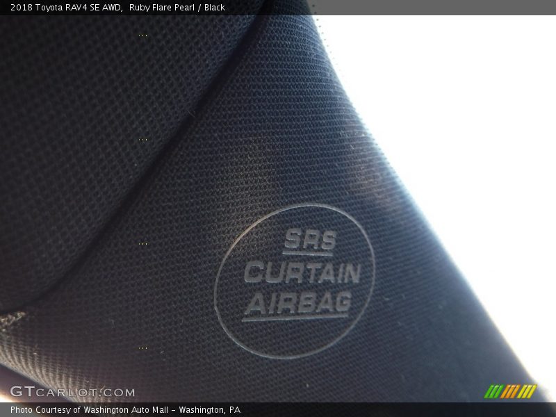 Ruby Flare Pearl / Black 2018 Toyota RAV4 SE AWD