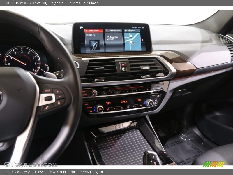 Phytonic Blue Metallic / Black 2018 BMW X3 xDrive30i