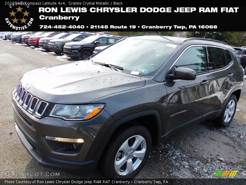 Granite Crystal Metallic / Black 2021 Jeep Compass Latitude 4x4