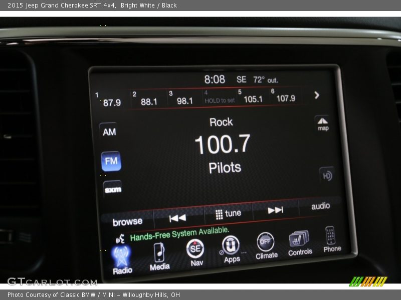Bright White / Black 2015 Jeep Grand Cherokee SRT 4x4