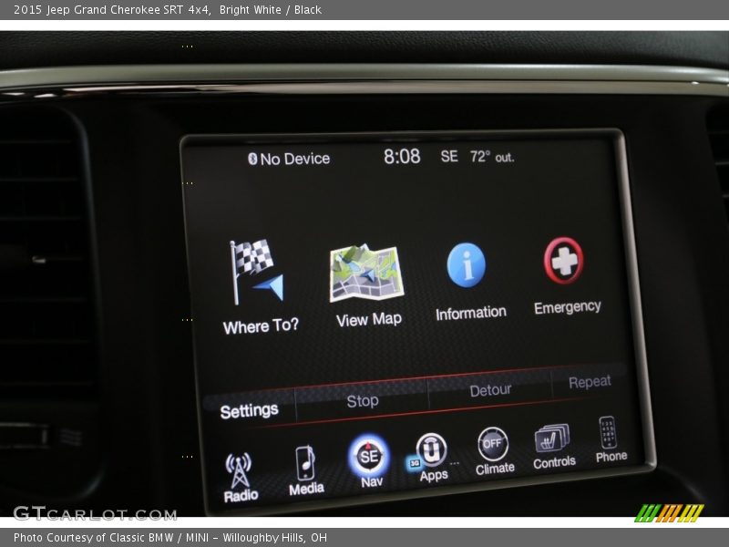 Bright White / Black 2015 Jeep Grand Cherokee SRT 4x4