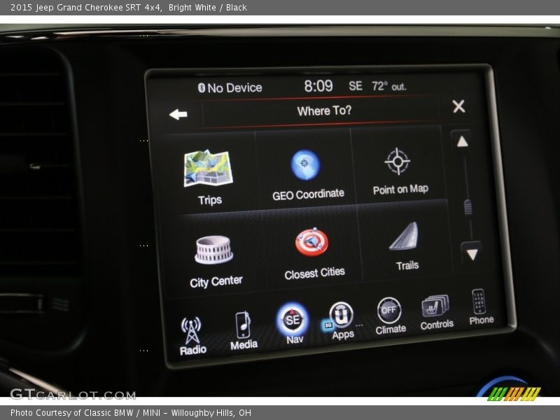Bright White / Black 2015 Jeep Grand Cherokee SRT 4x4