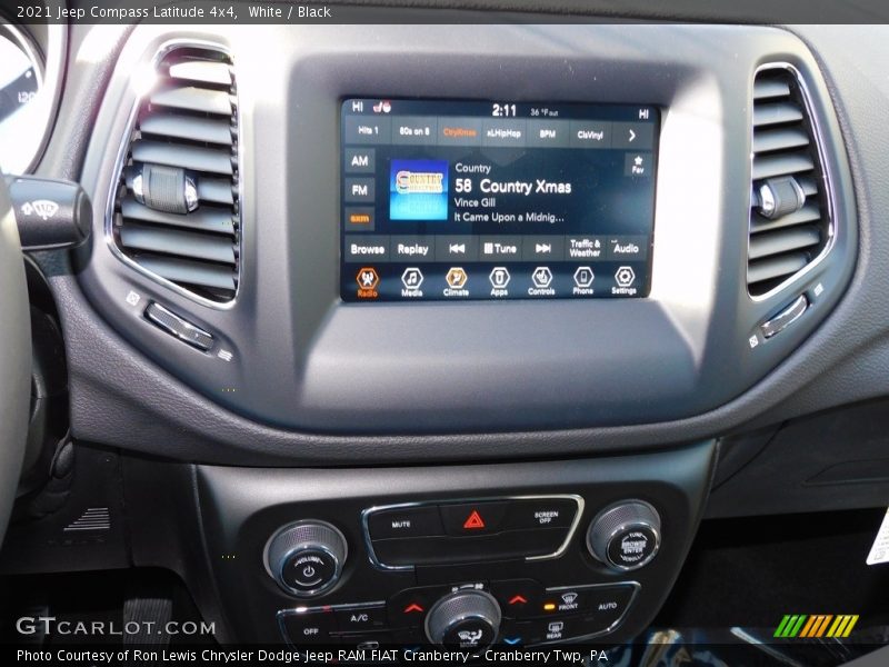 White / Black 2021 Jeep Compass Latitude 4x4