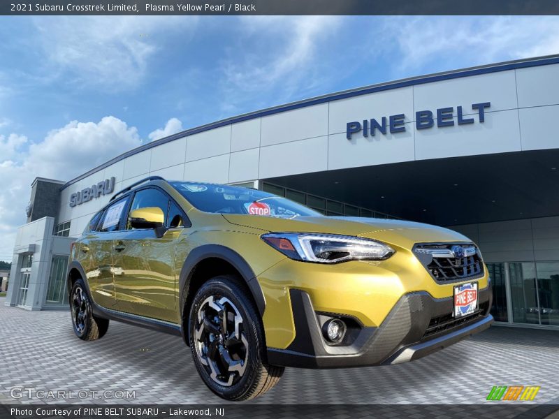 Plasma Yellow Pearl / Black 2021 Subaru Crosstrek Limited