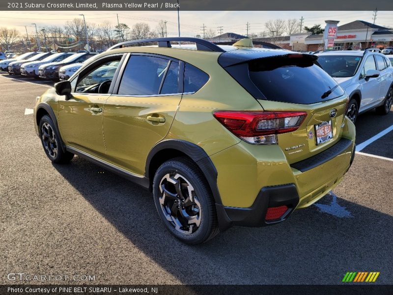 Plasma Yellow Pearl / Black 2021 Subaru Crosstrek Limited