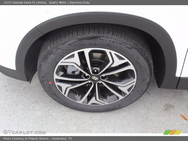 Quartz White / Espresso/Gray 2020 Hyundai Santa Fe Limited