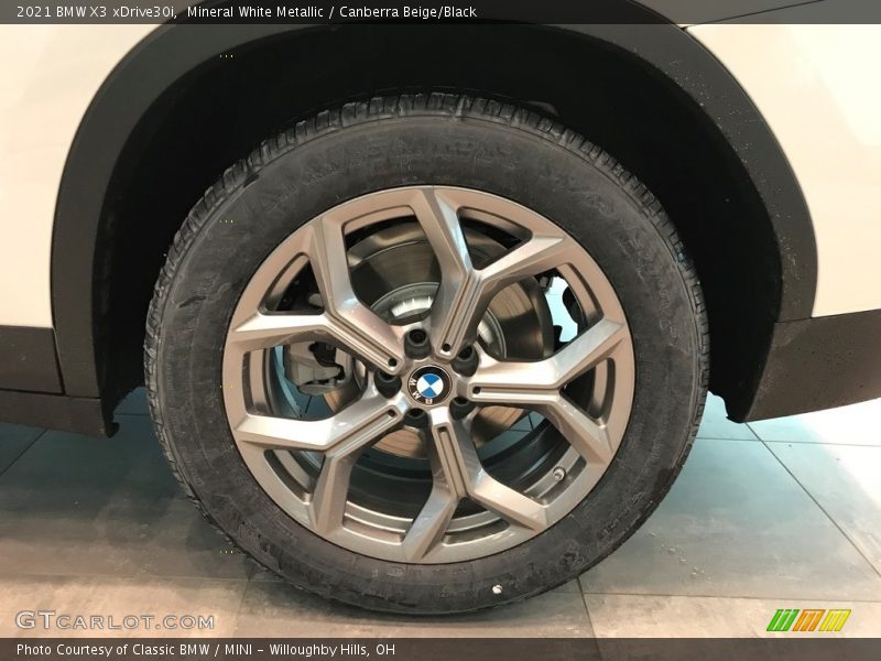 Mineral White Metallic / Canberra Beige/Black 2021 BMW X3 xDrive30i