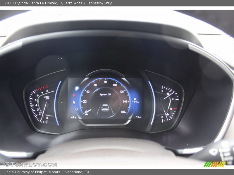 Quartz White / Espresso/Gray 2020 Hyundai Santa Fe Limited