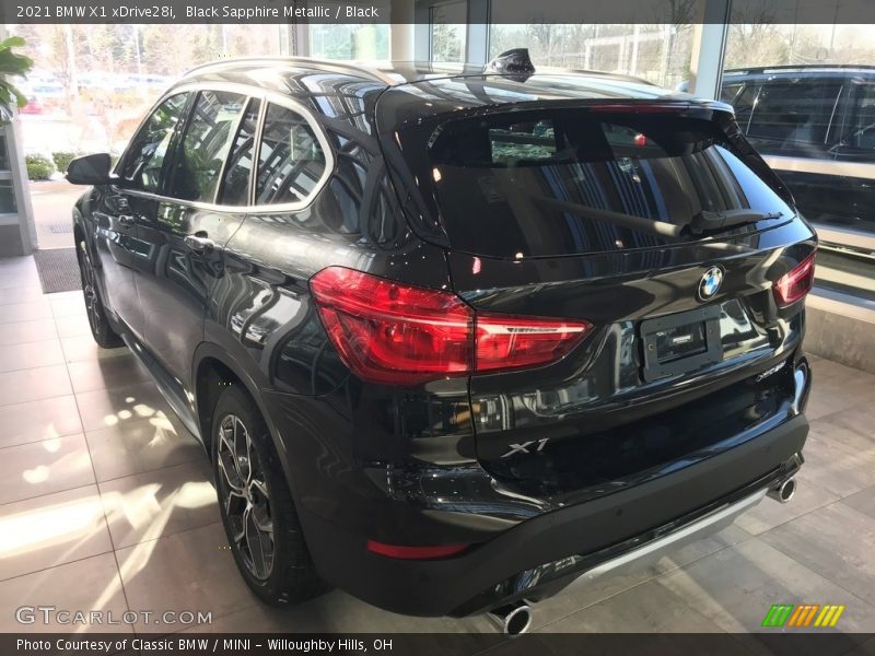 Black Sapphire Metallic / Black 2021 BMW X1 xDrive28i