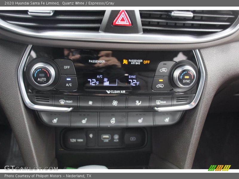 Quartz White / Espresso/Gray 2020 Hyundai Santa Fe Limited
