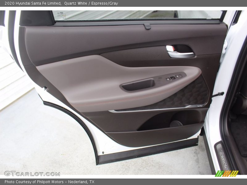 Quartz White / Espresso/Gray 2020 Hyundai Santa Fe Limited