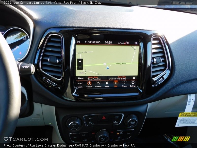 Navigation of 2021 Compass Limited 4x4