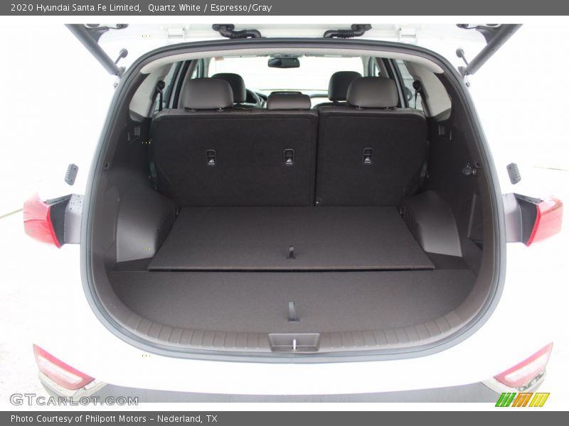Quartz White / Espresso/Gray 2020 Hyundai Santa Fe Limited