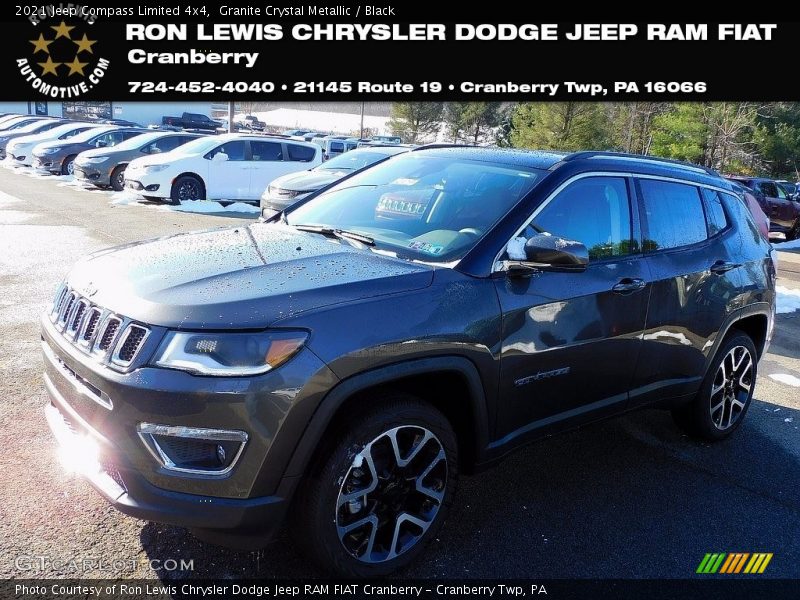 Granite Crystal Metallic / Black 2021 Jeep Compass Limited 4x4