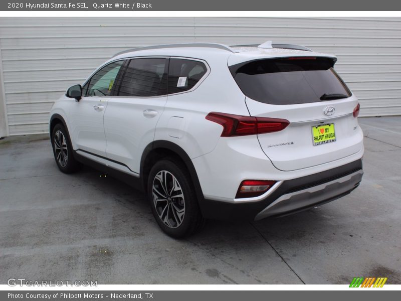 Quartz White / Black 2020 Hyundai Santa Fe SEL