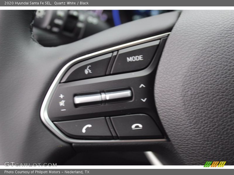 Quartz White / Black 2020 Hyundai Santa Fe SEL