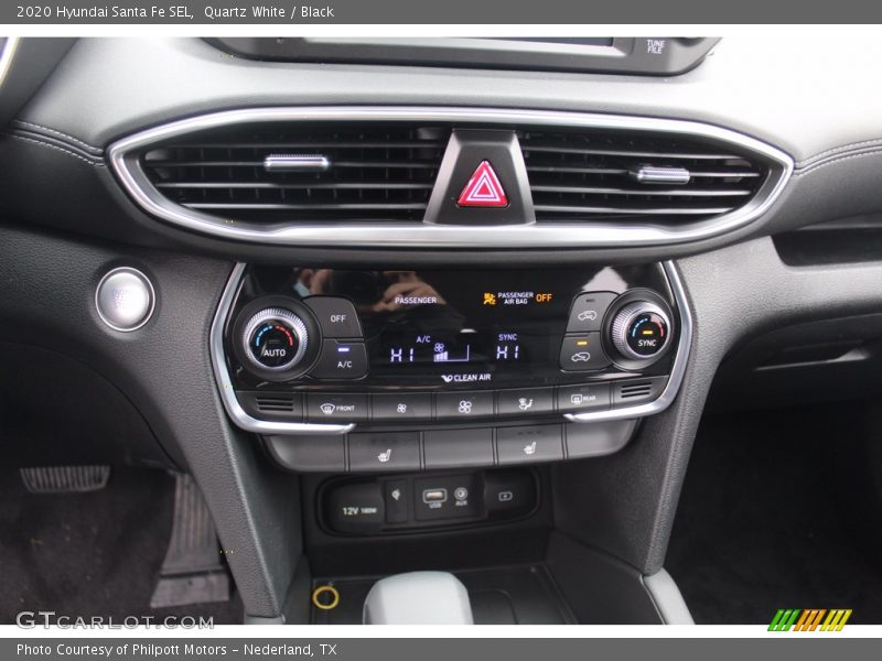 Quartz White / Black 2020 Hyundai Santa Fe SEL