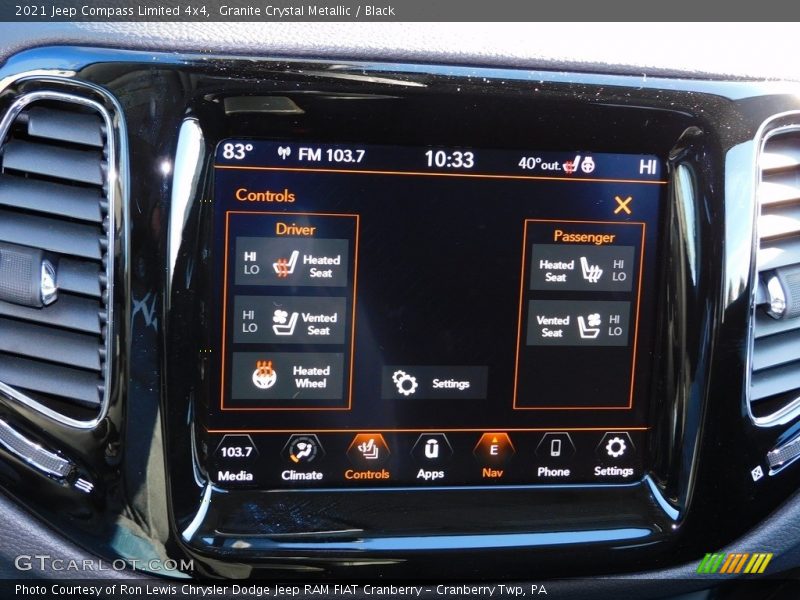 Granite Crystal Metallic / Black 2021 Jeep Compass Limited 4x4