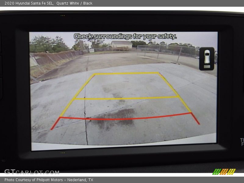 Quartz White / Black 2020 Hyundai Santa Fe SEL