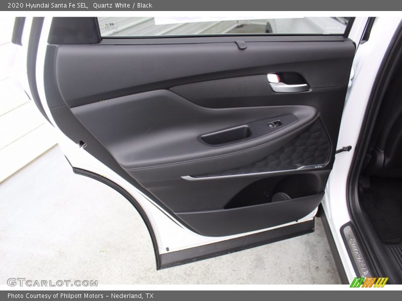 Quartz White / Black 2020 Hyundai Santa Fe SEL