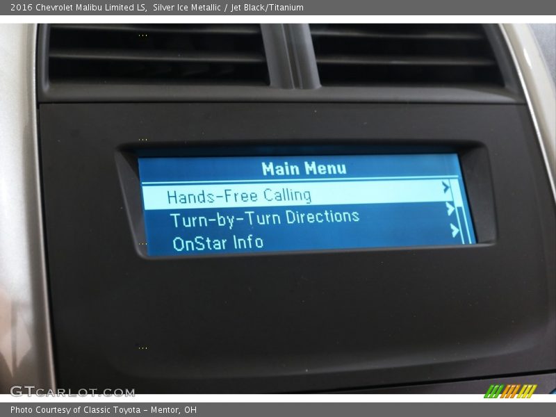 Silver Ice Metallic / Jet Black/Titanium 2016 Chevrolet Malibu Limited LS