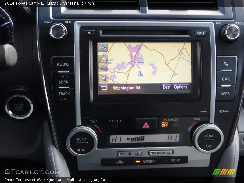 Classic Silver Metallic / Ash 2014 Toyota Camry L