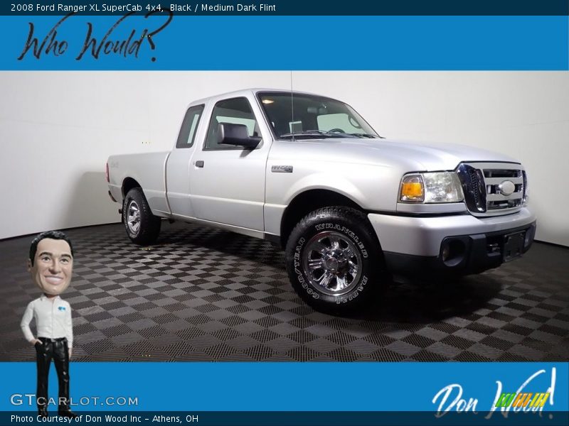 Black / Medium Dark Flint 2008 Ford Ranger XL SuperCab 4x4